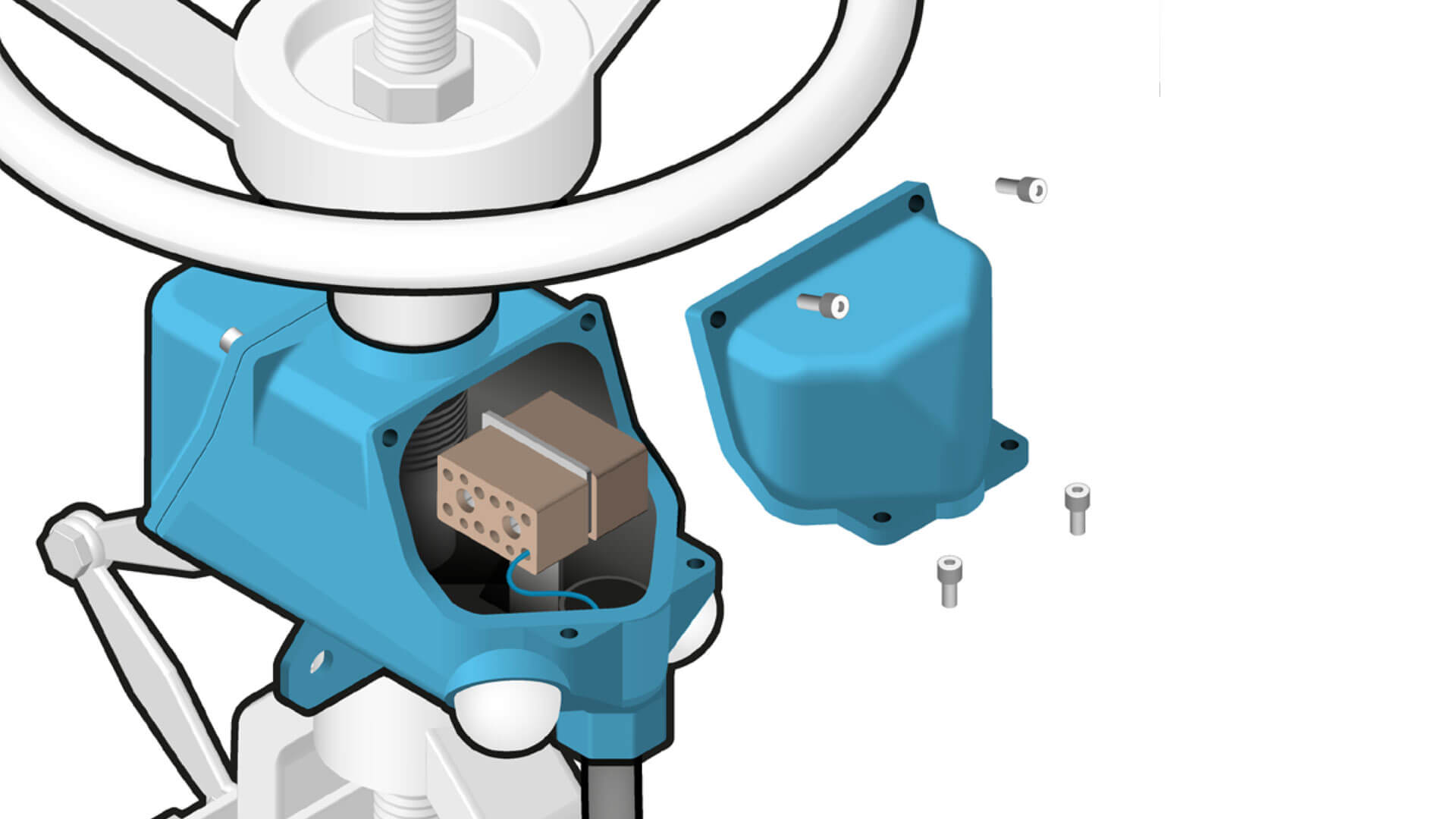 Valve position indicator quick connection of terminal blocks