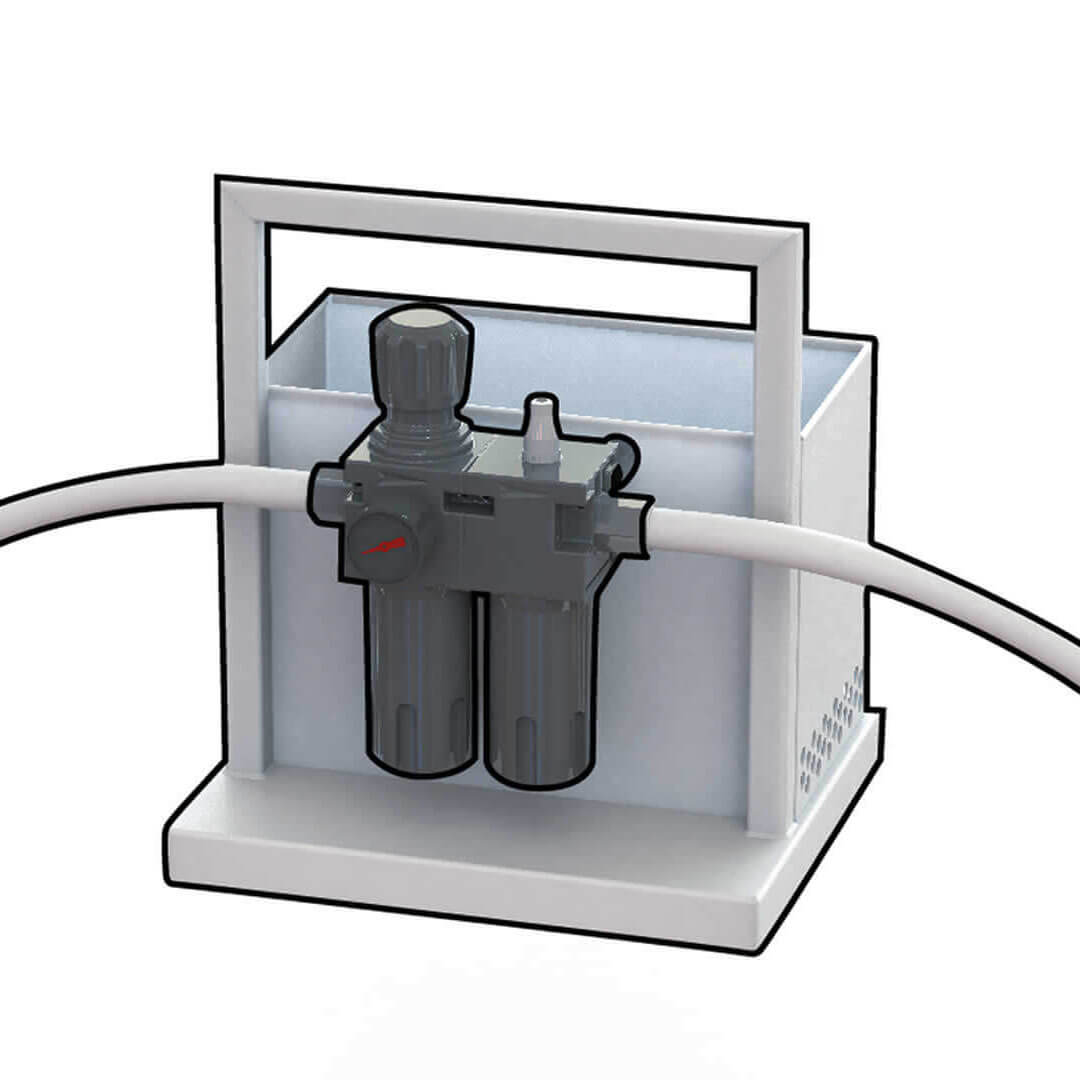 Protection skid for a portable valve actuator