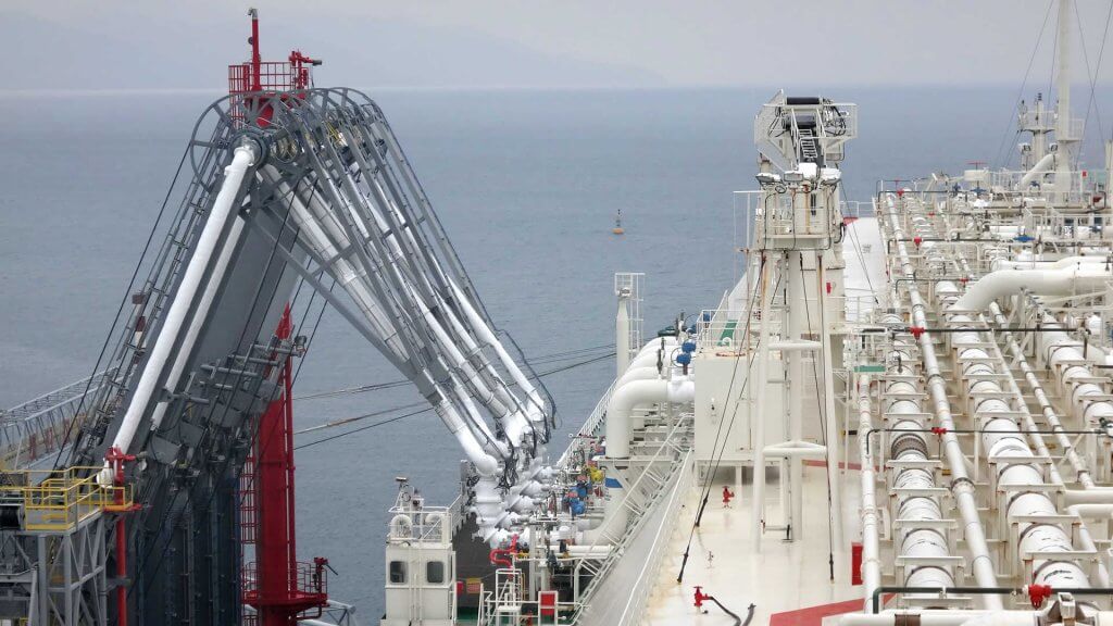 Valve line-up during tanker loading