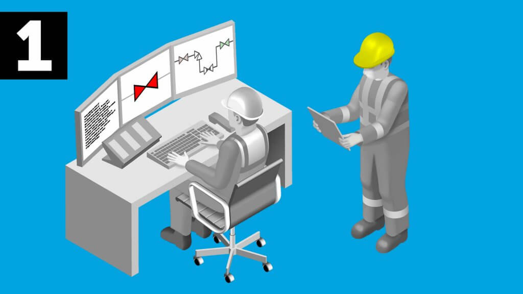 Valve position indicator for valve line-ups