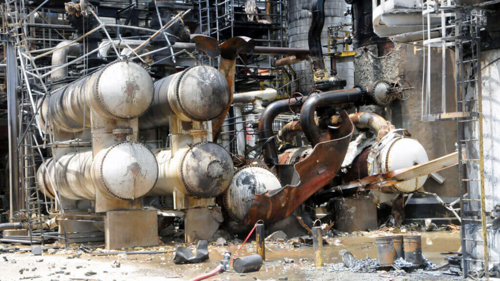 Over-pressurisation of heat exchangers can lead to accidents