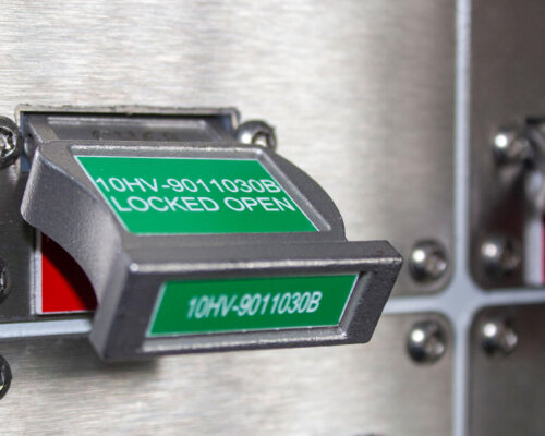 Valve inerlock key management system Valve interlock locked in key cabinet