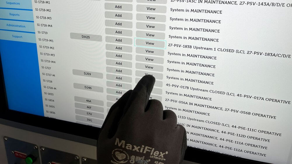 Key management system information screen