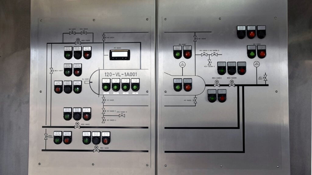 Digital panel for pipeline pigging